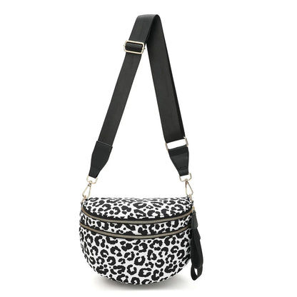 large capacity bum bag, adjustable crossbody mommy travel bag – Casual women's checkered fanny pack