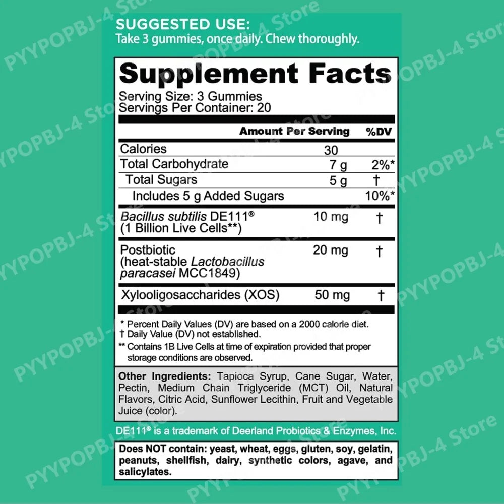 Gummies Probiotic 3-In-1 Formula Vegan Postbiotic Prebiotic Digestive Health Support Fall 2026 Wellness Trend