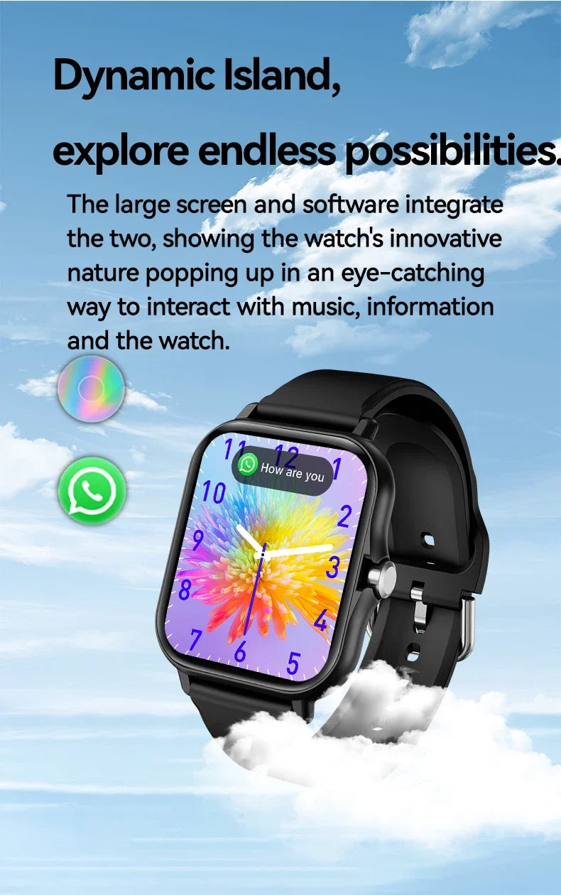 Heart Rate Sleep Tracker Sports Fitness Smartwatch 2026 – LAXASFIT Smart Watch Full Touch Screen Bluetooth Call