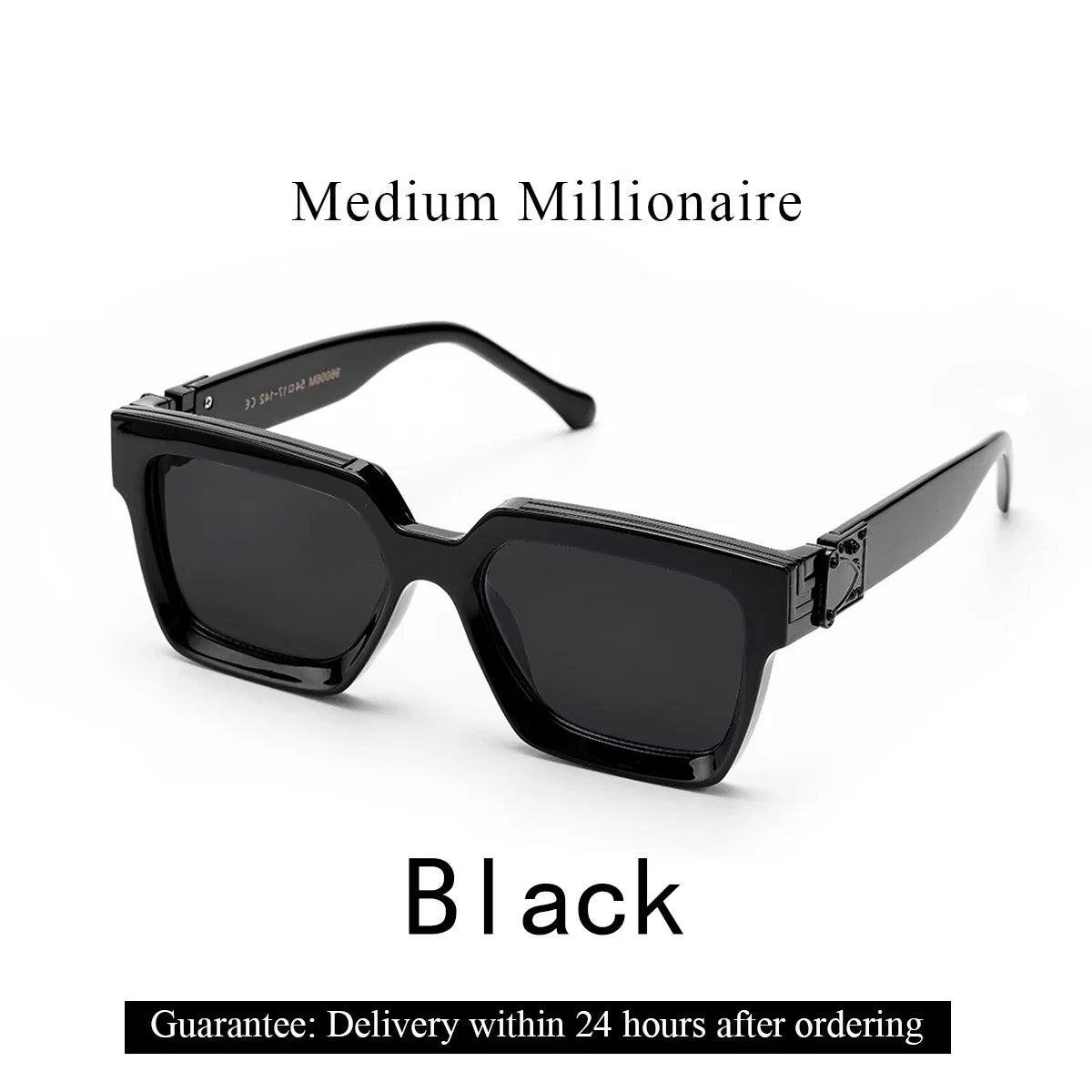 Sunglasses Black Retro Square Shades Deluxe Fashion Eyewear Fall 2026 Trend Gift Idea