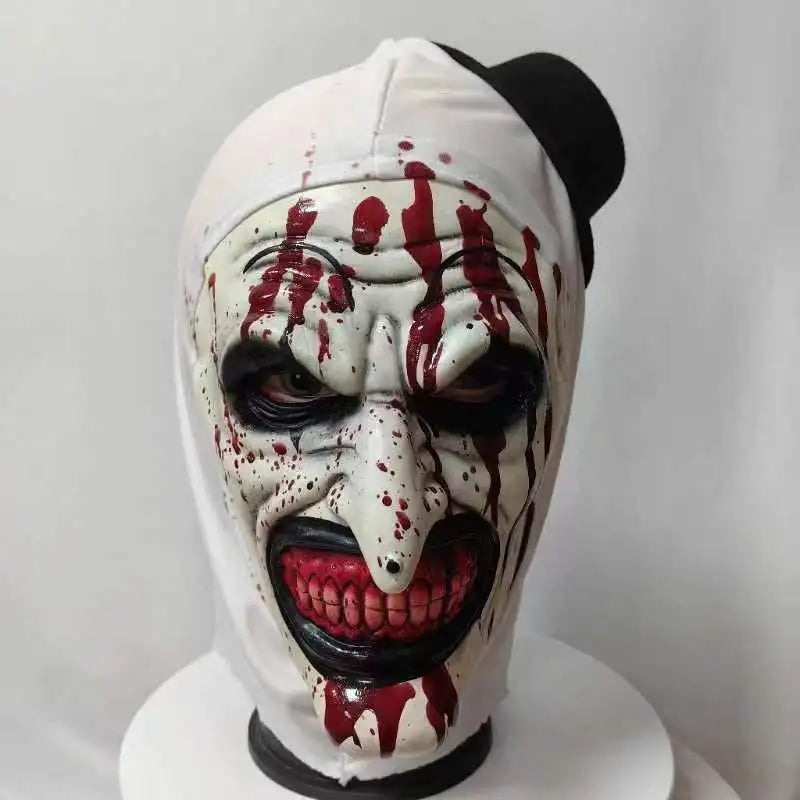 Horror2025 Edition Clown Mask Latex Cosplay Terrifier Halloween