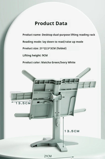 Reading Book Stand Flexible Rotating Tablet Holder