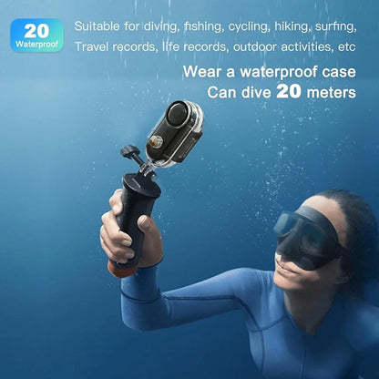 Mini Water-Resistant Action Camera with WiFi - Magnetic Body Chest Recorder 1080P Sports POV Helmet Cam