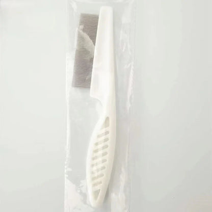 Stainless Steel Pet Grooming Comb - Flea & Shedding Brush for Cats & Dogs, Massage Device