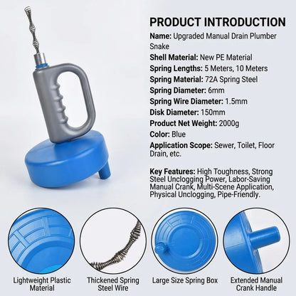 Fast Clog Removal For Bathroom And Kitchen, Spring Cleaning 2026 – Drain Unblocker Extendable Hand-Held Drain Cleaner