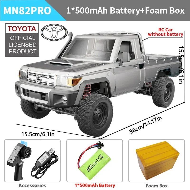 Control Remote Car 1/12 Scale 4WD Off Road RC Pickup Truck Toy For Kids Christmas Gift