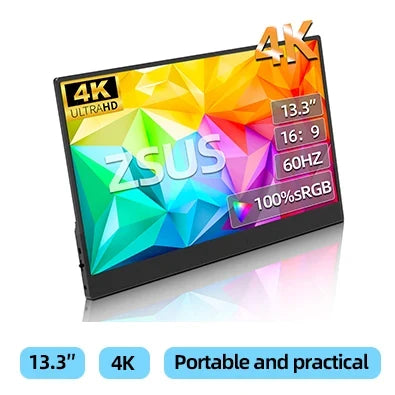 2K Travel-Friendly Monitor 14 Inch Touch HDR 60Hz Gaming Display
