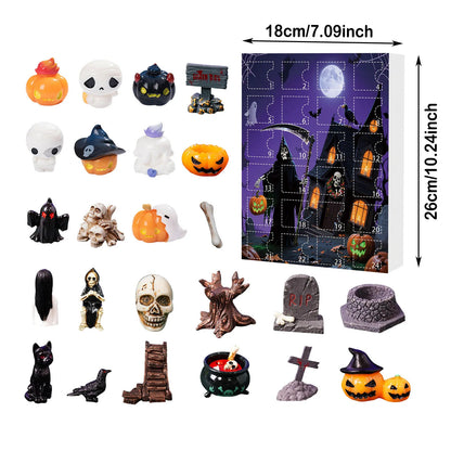Advent Halloween Calendar 24 Countdown With Mini Figures
