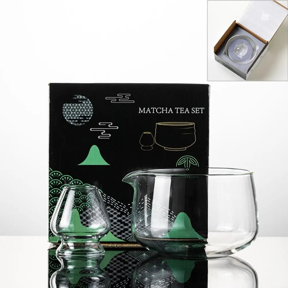 Mixing Matcha Bowl Glass Pouring Spout Japanese Tea