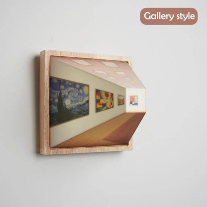 Wall 3D Lamp ABS Optical Art Night Light Painting Style Ambient Wall Light Fall 2025 Energy Efficient Gallery Decor