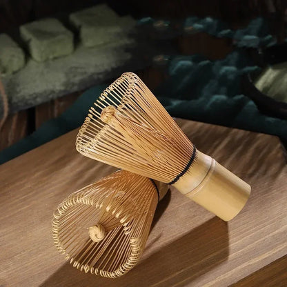 Matcha Whisk Bamboo Tea Kit With Stand Spoon Handmade