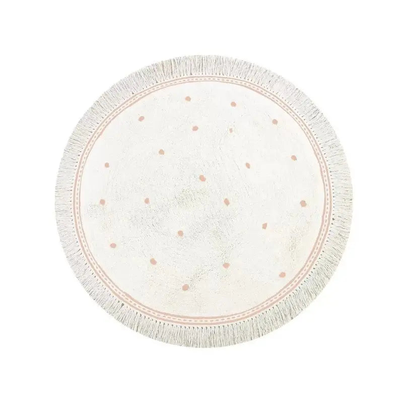 Round Fluffy Rug Tassel Nursery Play Mat Cozy Fall 2025 Plush Circle Bedroom Rug Plush Play Surface