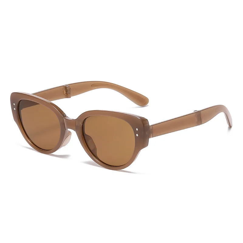 Eye Cat Sunglasses Foldable Narrow Frame Fall 2026 UV Protection Fashion Accessory
