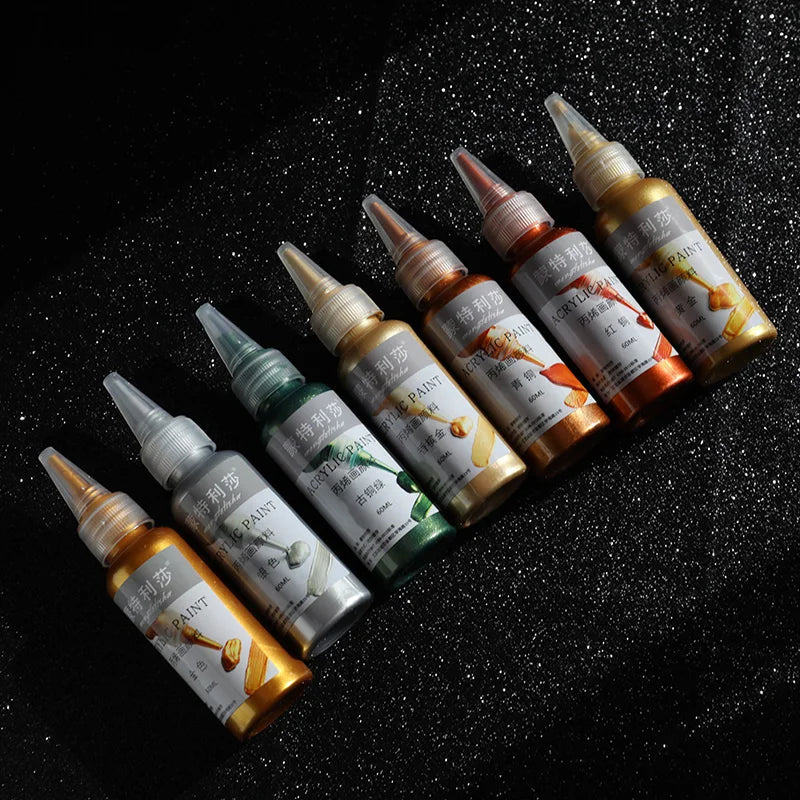 Acrylic Paint Kit Metallic Finish Water-Resistant Fade-Resistant For DIY Crafts Spring 2026 Trend