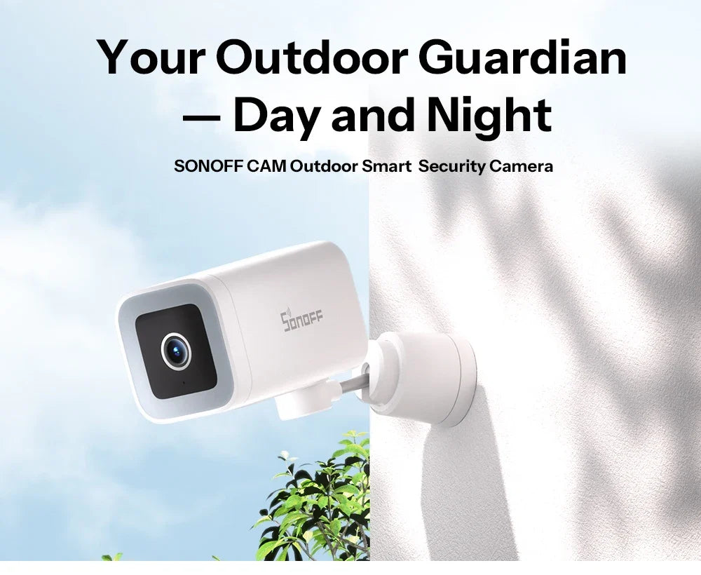 Outdoor Security Camera 2K HD AI Human Detection IP65 Weatherproof 180 Degree Pan Fall 2026 Works With Alexa Google Household