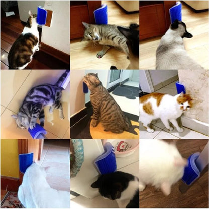Grooming Cat Scratcher Brush & Massager for Dogs and Cats - Pet Hair Remover, 8 Colors