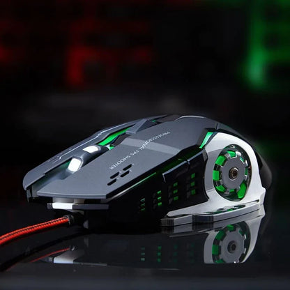 Cordless Battery-Powered Gaming Mouse Bluetooth Silent Backlit