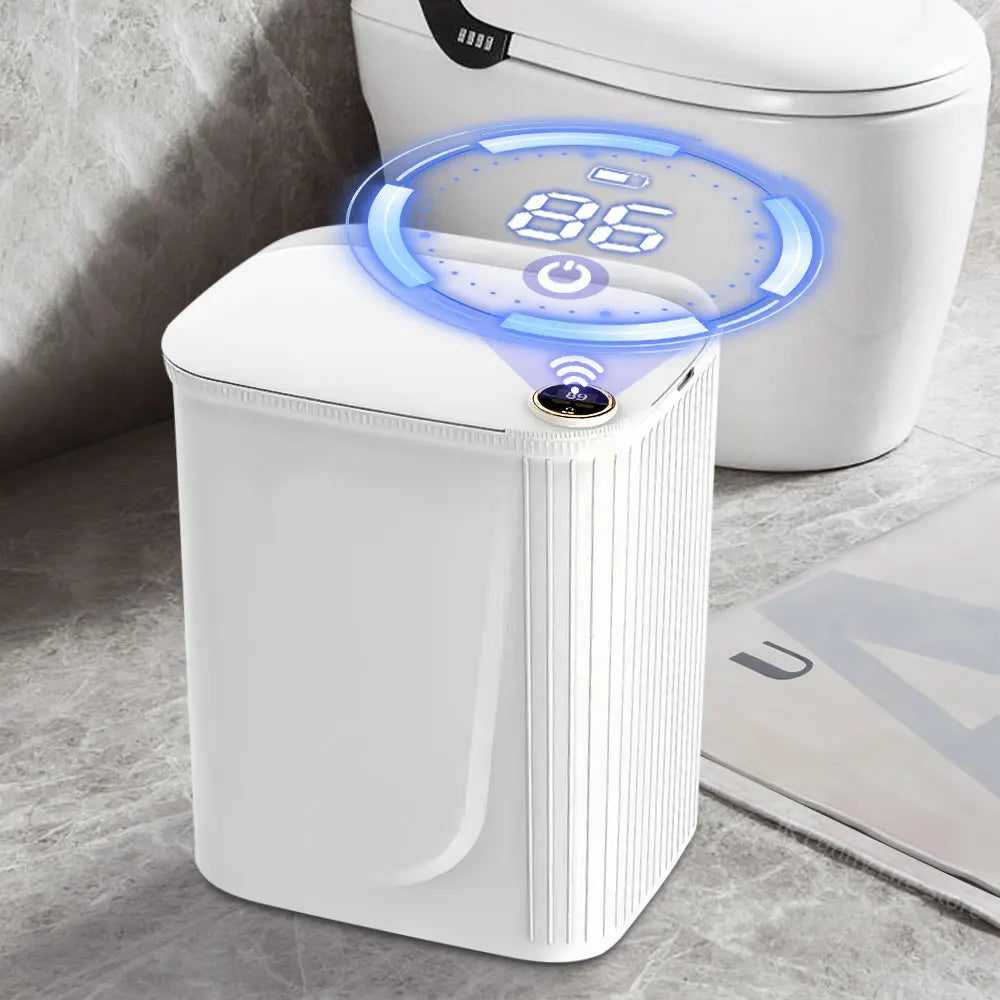 Smart Sensor Trash Can 20L Type C Battery-Powered Bathroom