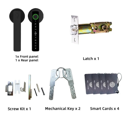 Smart Door Lock Fingerprint Bluetooth Tuya Digital Electronic Lock Smart Household 2025 Keyless Multi Access