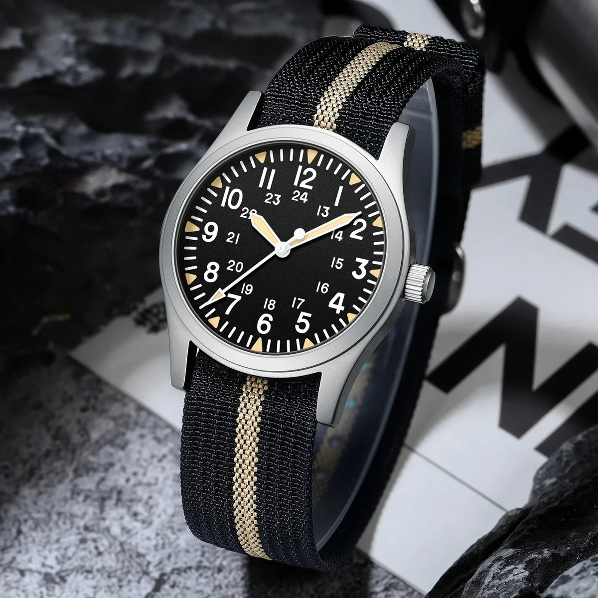 Military2025 Edition Quartz Field Watch 37mm Sapphire Fall