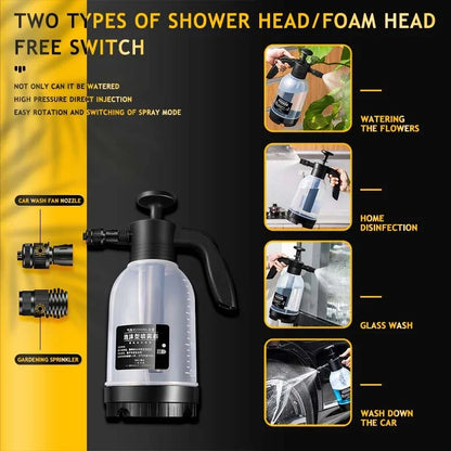 Car Wash Foam Sprayer Bottle Hand-Operated Air Pressure Gun