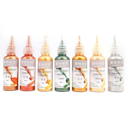 Acrylic Paint Kit Metallic Finish Water-Resistant Fade-Resistant For DIY Crafts Spring 2026 Trend
