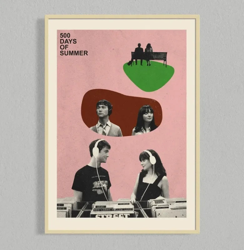Movie Retro Poster Canvas Collage Mid Century Wall Art