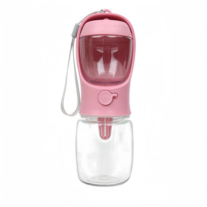 Travel-Friendly Dog Cat Water Bottle with Food Storage for Outdoor Travel Pet Supplies