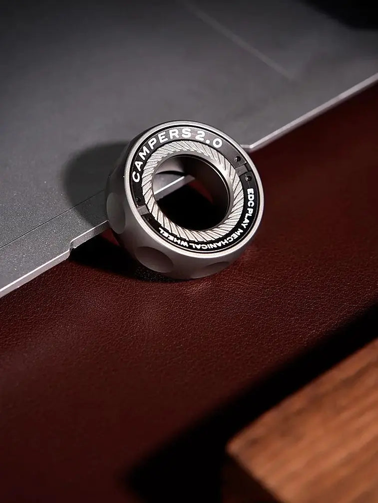 Ratchet Magnetic Fidget Ring Stainless Steel EDC Gift