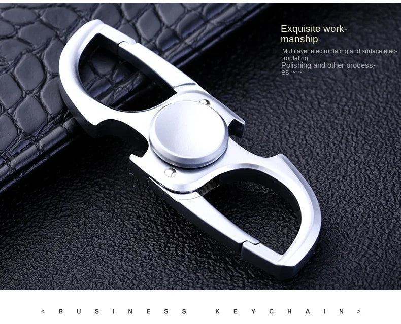 Fidget2025 Edition Spinner Keychain Stainless Steel EDC Gift