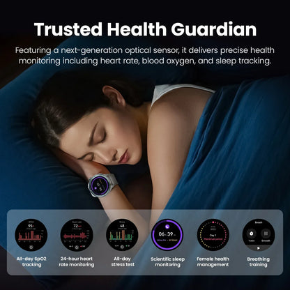 1.53 Smartwatch Inch HD Display - Bluetooth Call, Voice Assistant, 24H Health Monitoring, TikTok Viral Fall 2025 Gift