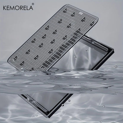 Semi-Enclosed Leak-Proof High-Sided with Mat 2026 – KEMORELA Extra Large Stainless Steel Cat Litter Box