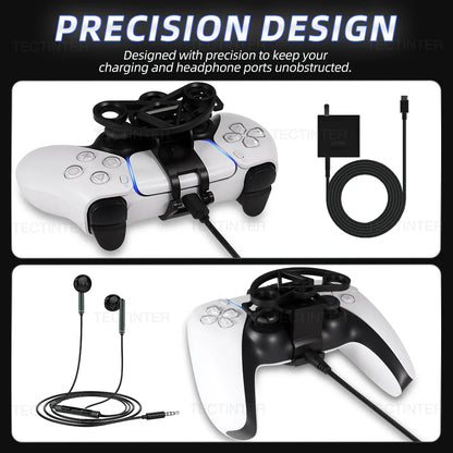 Controller PS5 Mini Steering Wheel Racing Gamepad Accessory 360 Degree Rotation Enhanced Gameplay Summer 2026 Gift