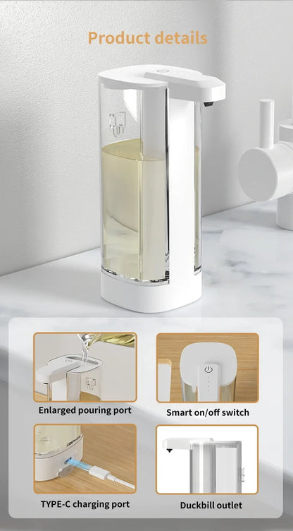 Sensor Automatic Soap Dispenser Touchless Kitchen Bathroom