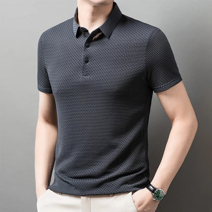 short sleeve, casual summer style, slim fit versatile top – Breathable men's polo shirt