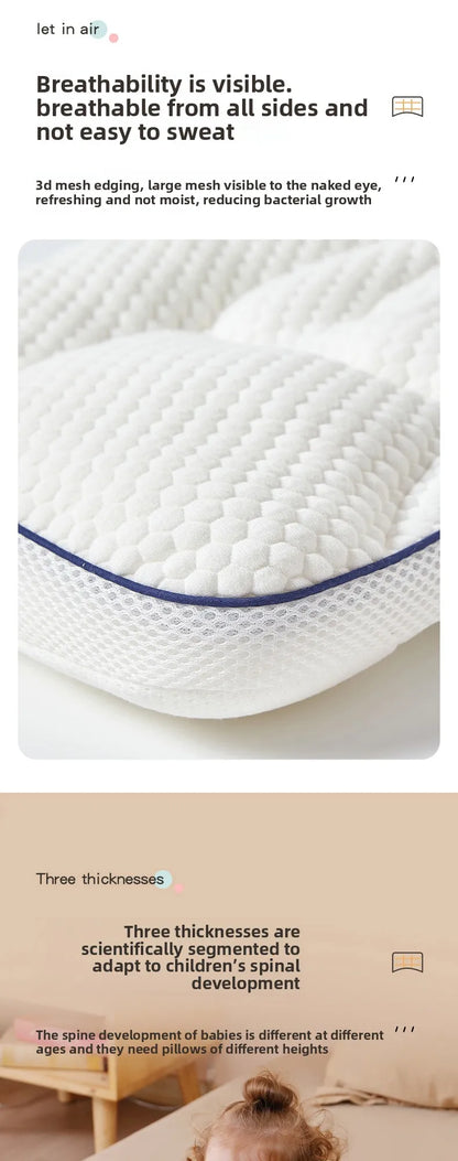 All-Season Cotton Sleeping Pillow for Toddlers & Kindergarten Kids – Baby Neck Support Pillow
