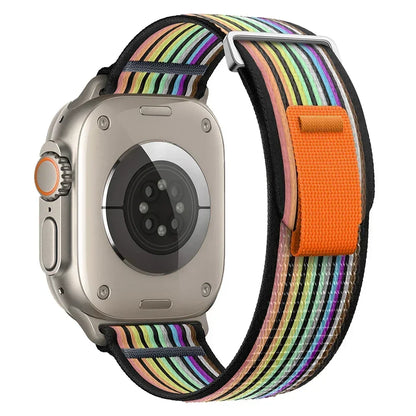 Trail Nylon Loop Apple Watch Band - Breathable Sport Strap for Ultra 3 2, Series 11 10 9 8 7 41-49mm