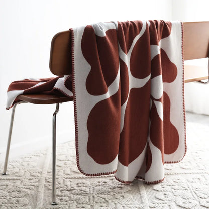 Plush Deluxe Sofa Bedspread Scandinavian Patterned Shawl Household Decor 2026 – Jacquard Imitation Cashmere Throw Blanket