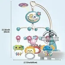 Mobile Crib Remote Music Light Newborn Sensory Toys