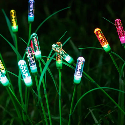 LED Solar Reed Garden Lights Plastic Outdoor Water-Resistant Swaying Pathway Lamps Summer 2026 Patio Decor