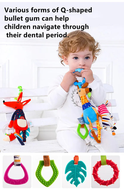 Spiral Giraffe Crib Toy Newborn Sensory Toys Rattle