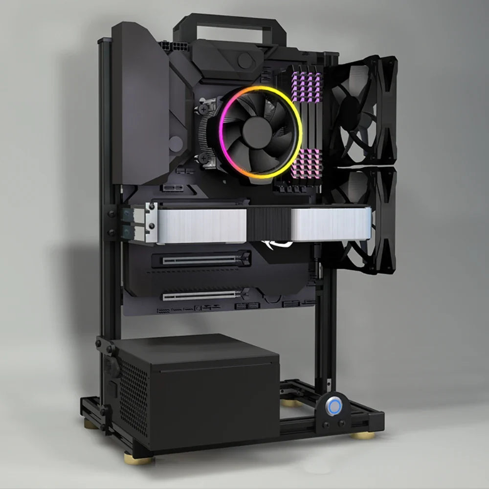 Frame Open Aluminum PC Case Rack EATX Water Cooling