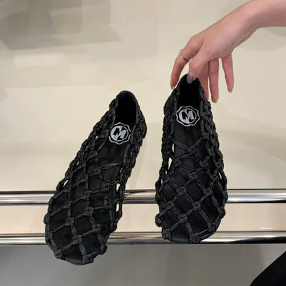 Women’s Breathable Ballet Flats - Mesh Weave, Summer