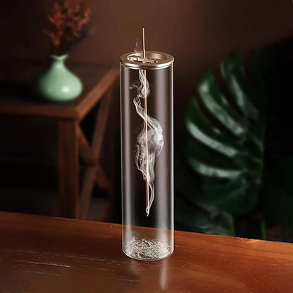 Glass Incense Burner With Removable Ash Catcher Household Decor