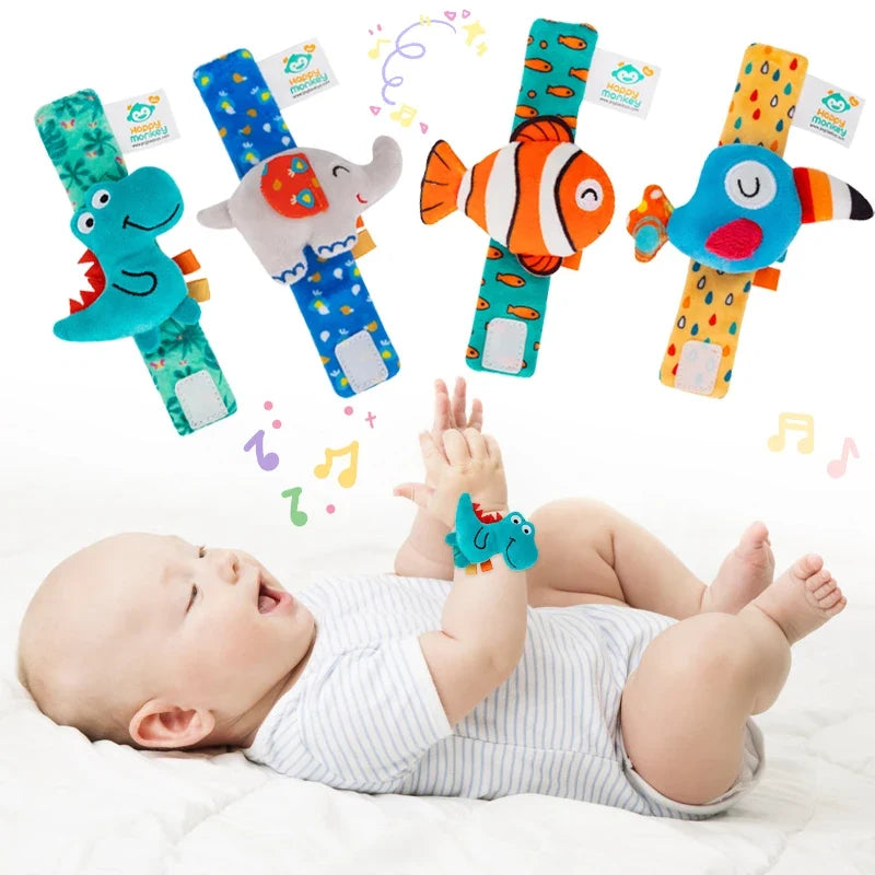 Baby Wrist Rattle Kit Newborn Sensory Toys Soothing Gift