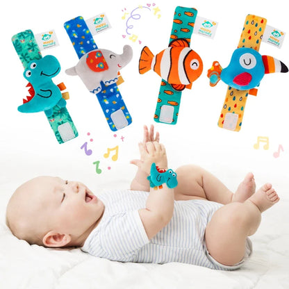 Baby Wrist Rattle Kit Newborn Sensory Toys Soothing Gift