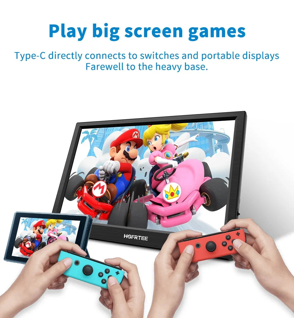 Travel-Friendly Monitor 11.6 Inch HDMI Gaming Second Screen