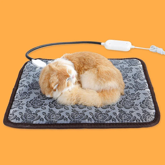 Winter Bed Heating Pad - Water-Resistant Warming Mat for Cats and Dogs
