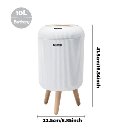 Motion Sensor Trash Can Compact Plastic Smart Bin Hands Free