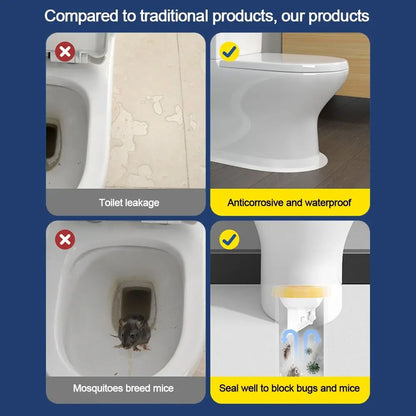Flange Toilet Ring Universal Anti Leak Seal Floor Mounted Drain Seal for Bathroom Fall 2026 Upgrade